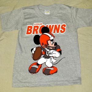 Cleveland Browns Mickey Mouse Toddler Tee sizes 2T-6T
